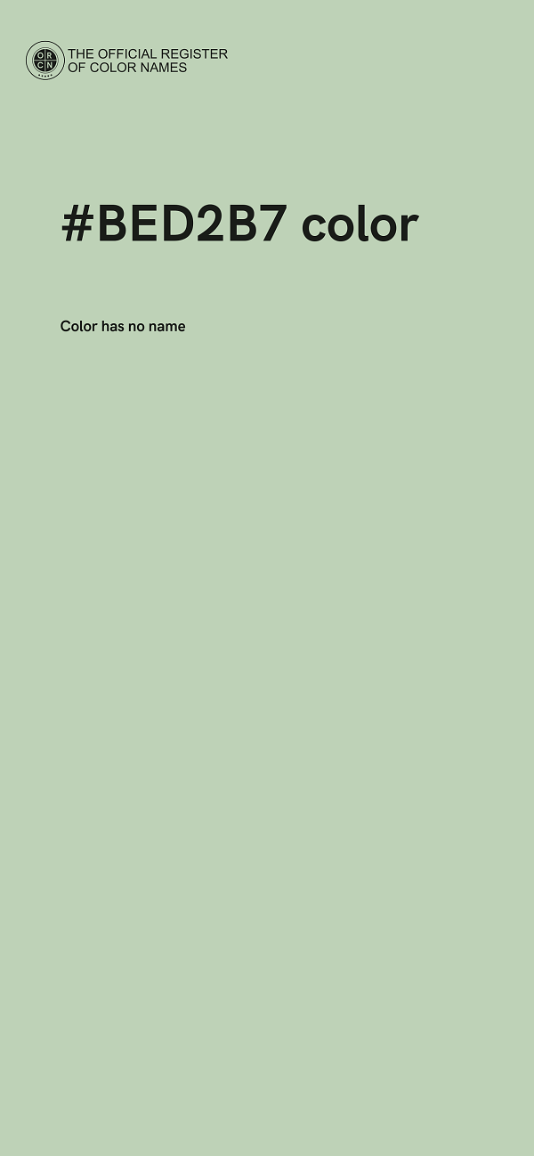 #BED2B7 color image