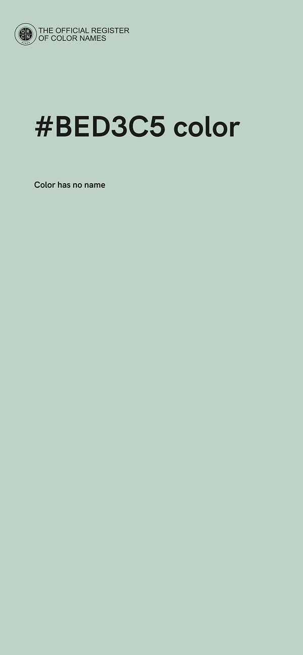 #BED3C5 color image