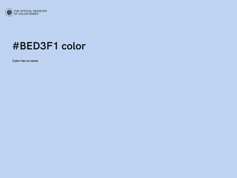 #BED3F1 color image