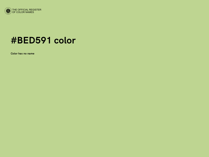 #BED591 color image