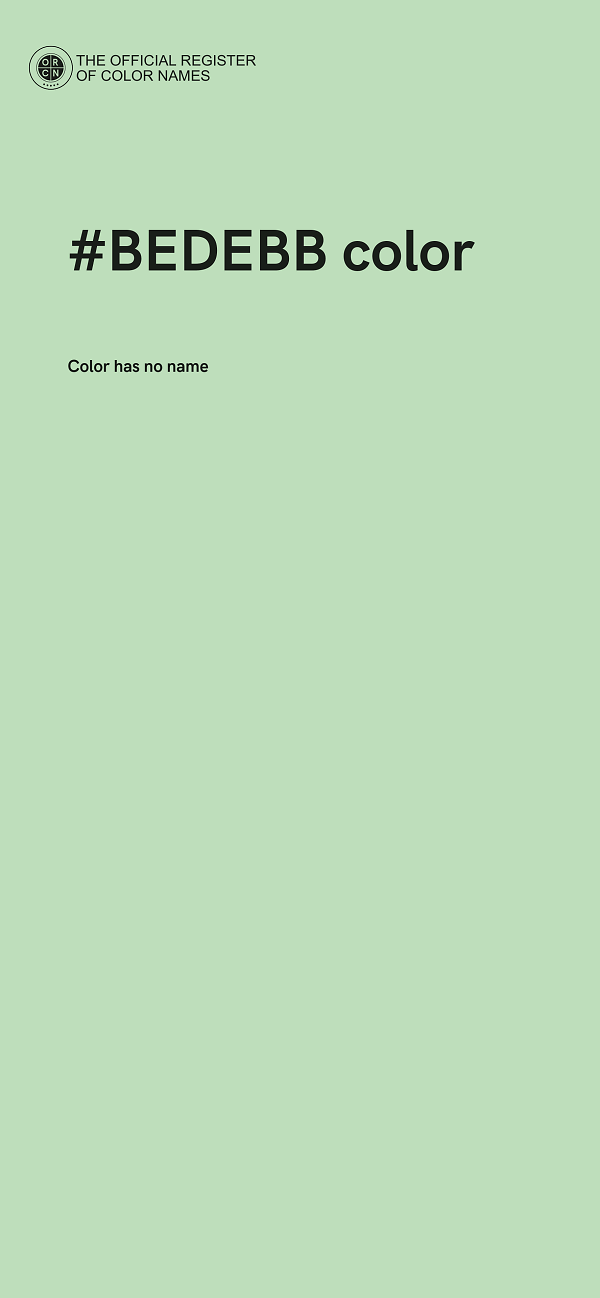 #BEDEBB color image