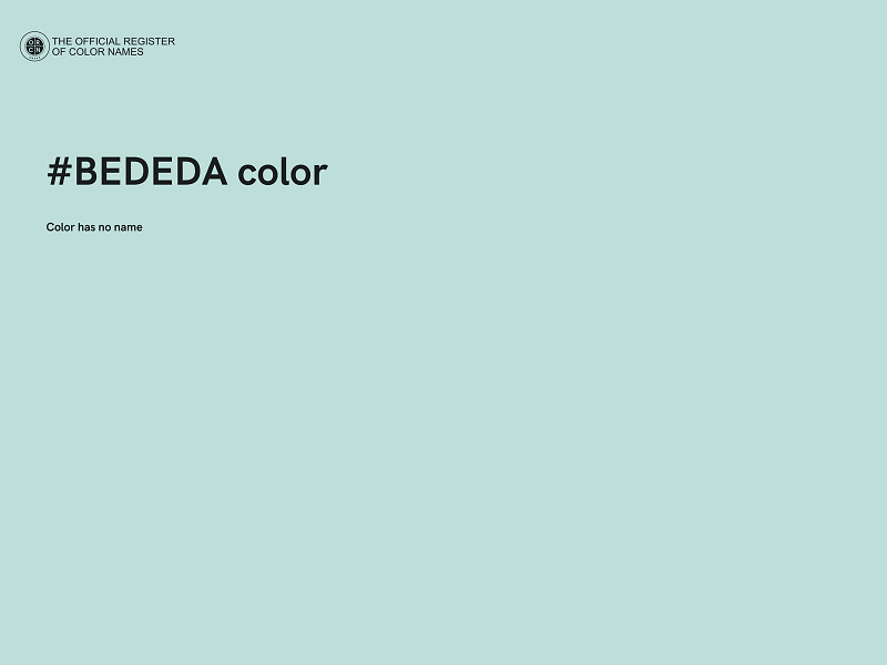 #BEDEDA color image