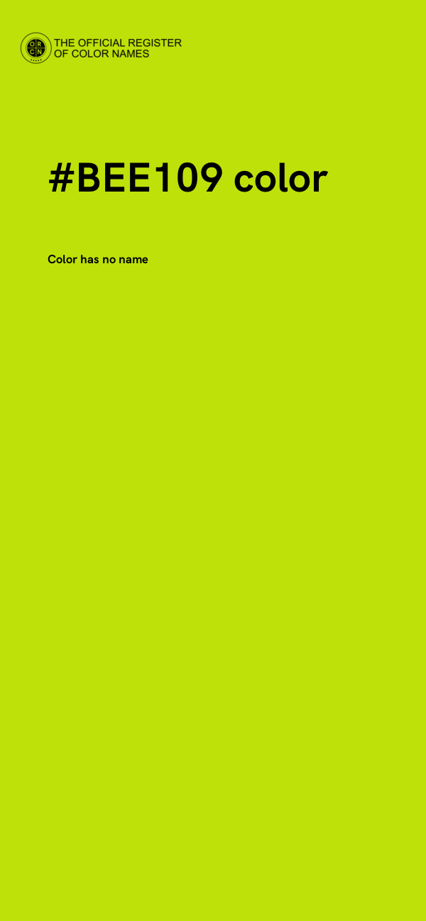 #BEE109 color image
