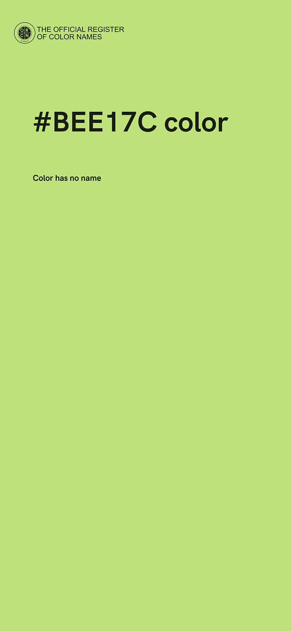 #BEE17C color image