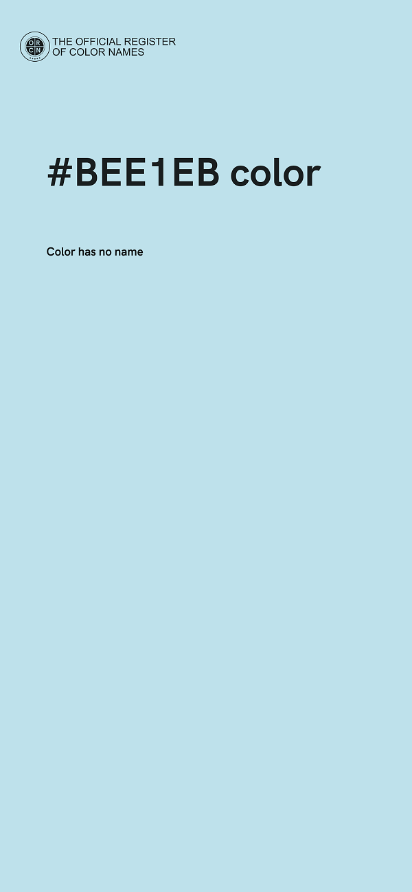 #BEE1EB color image