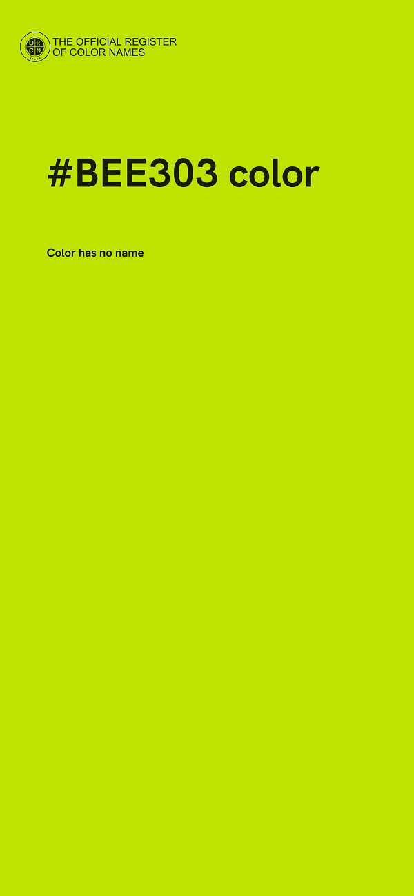 #BEE303 color image