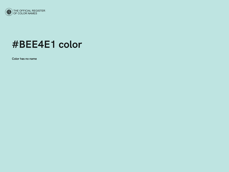 #BEE4E1 color image