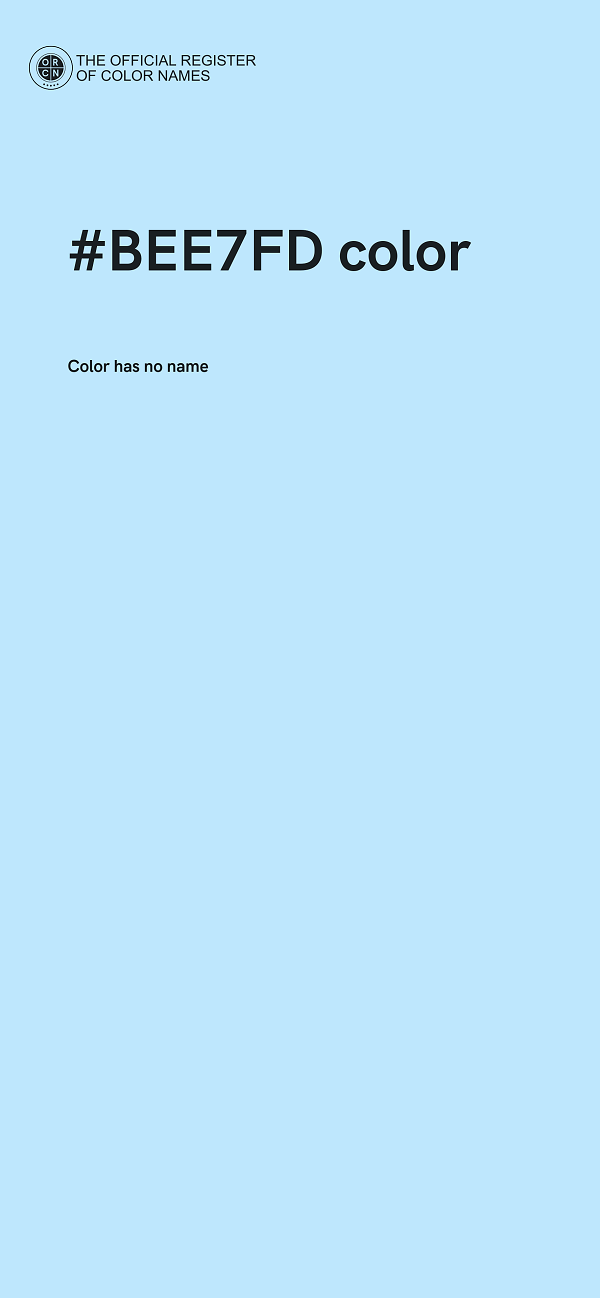 #BEE7FD color image