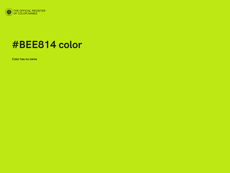 #BEE814 color image