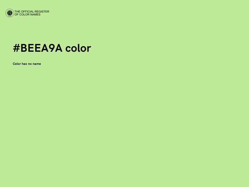 #BEEA9A color image