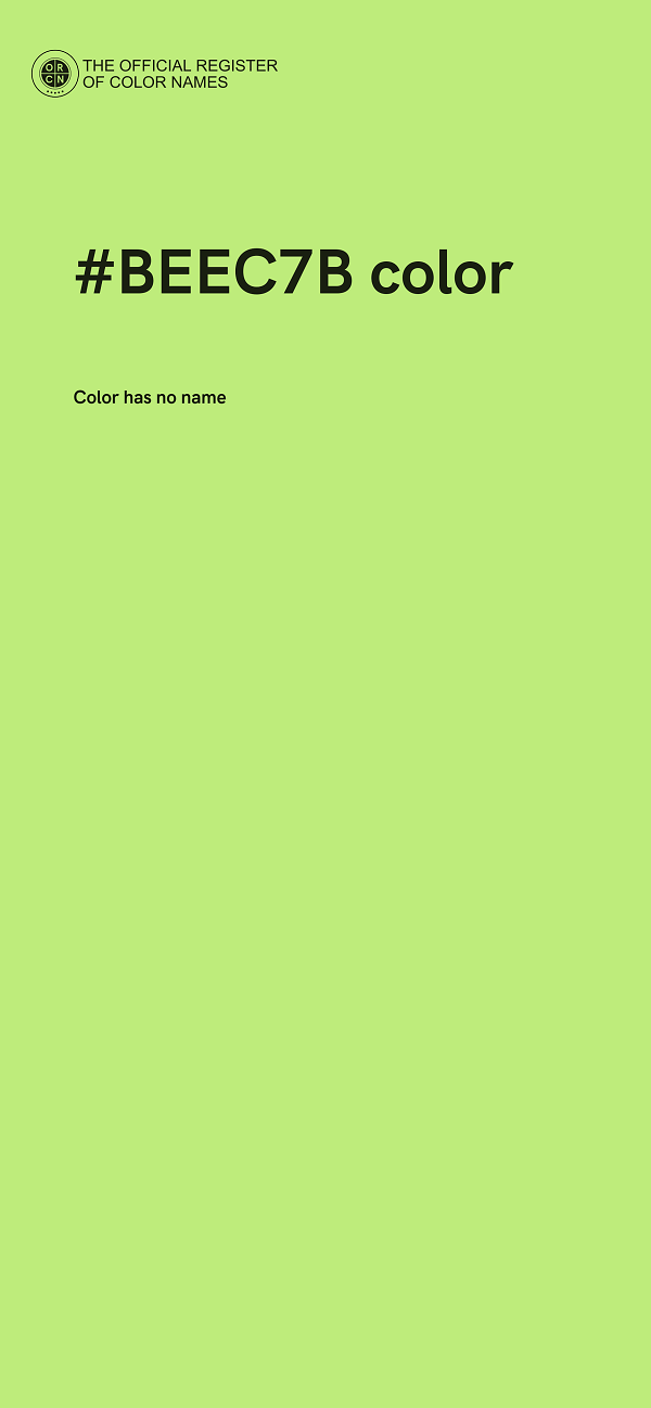 #BEEC7B color image