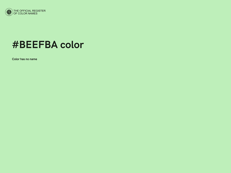 #BEEFBA color image