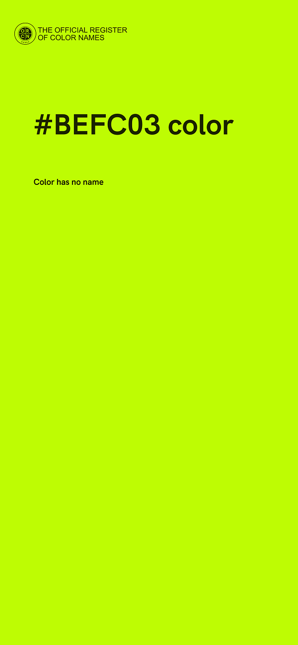 #BEFC03 color image