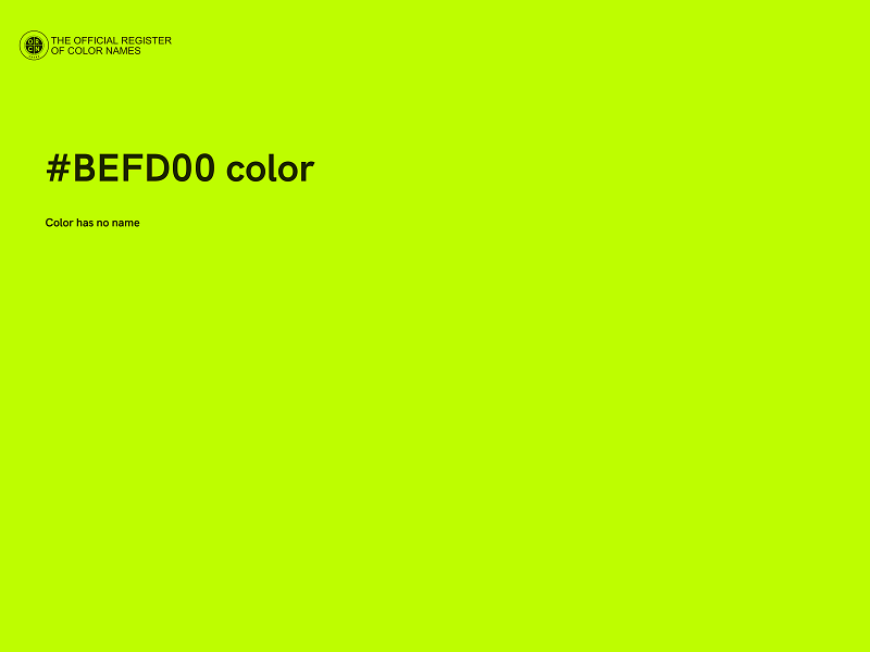 #BEFD00 color image