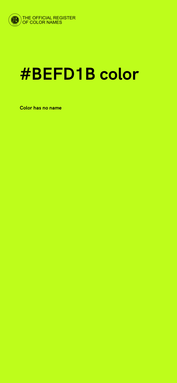 #BEFD1B color image