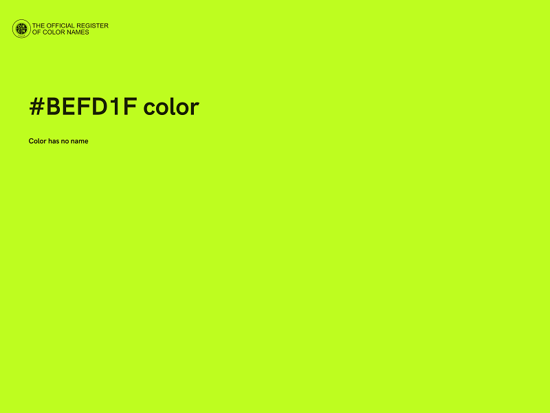 #BEFD1F color image