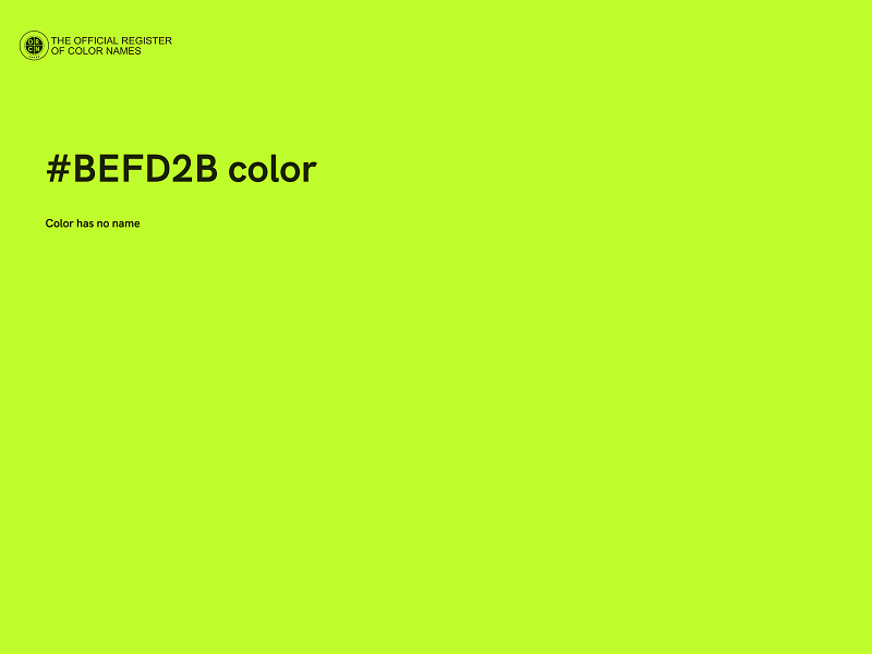 #BEFD2B color image