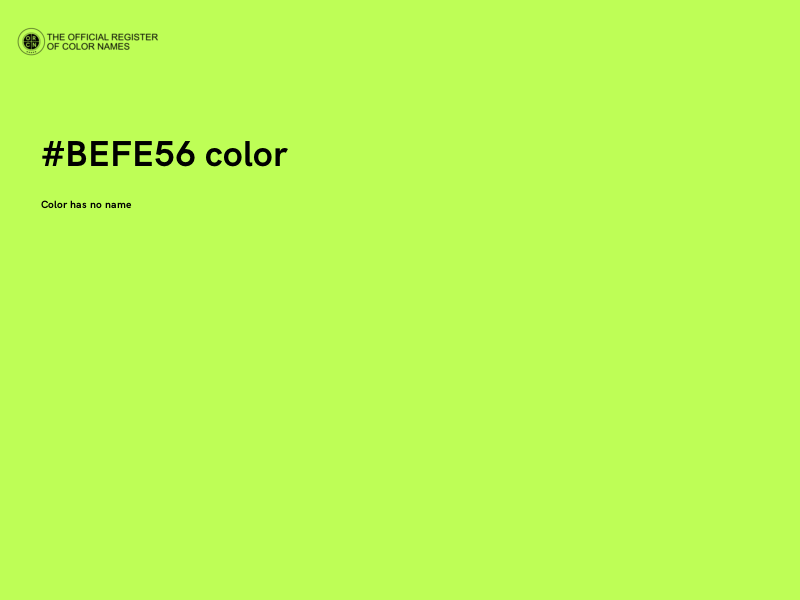 #BEFE56 color image