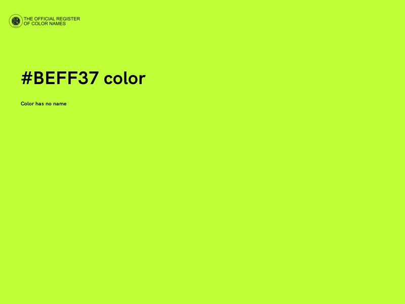 #BEFF37 color image