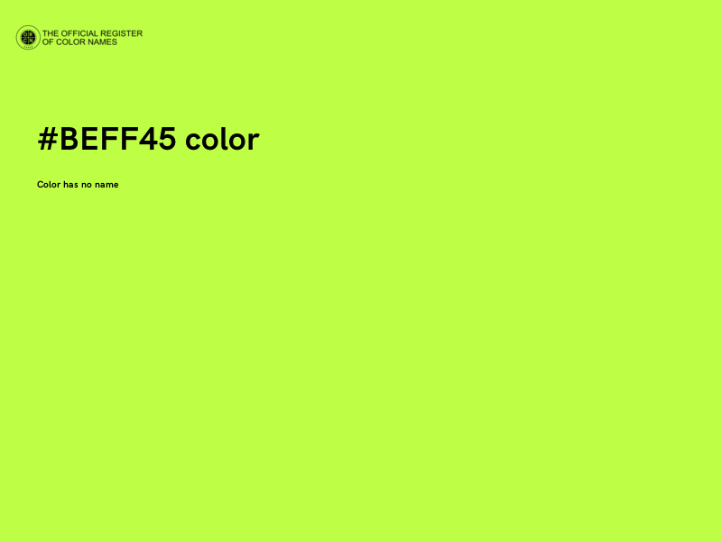 #BEFF45 color image
