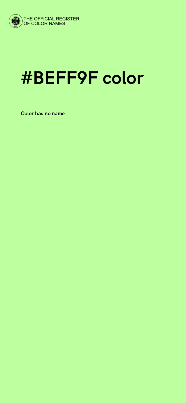#BEFF9F color image