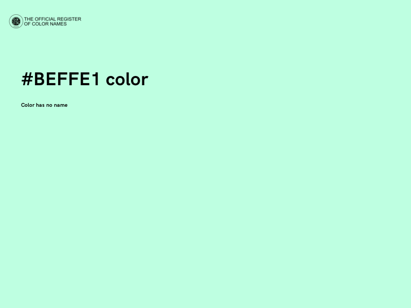 #BEFFE1 color image