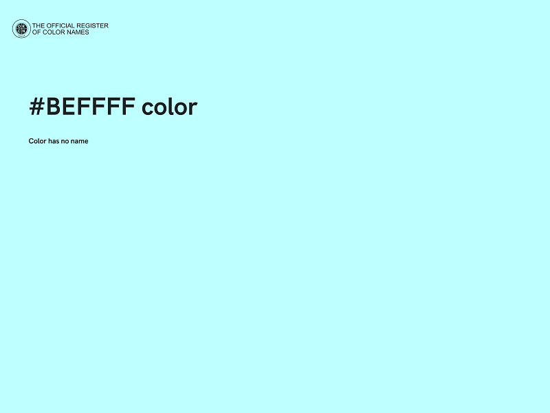#BEFFFF color image