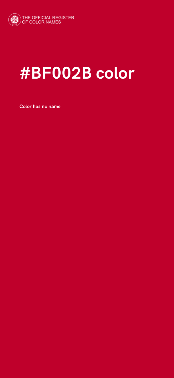 #BF002B color image
