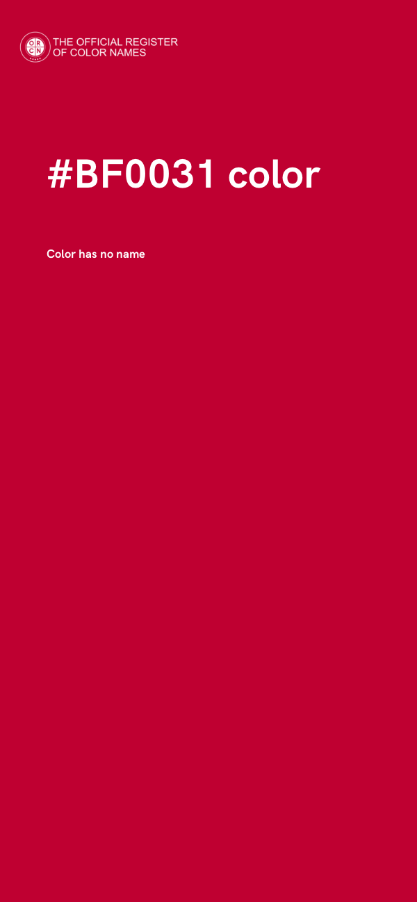#BF0031 color image