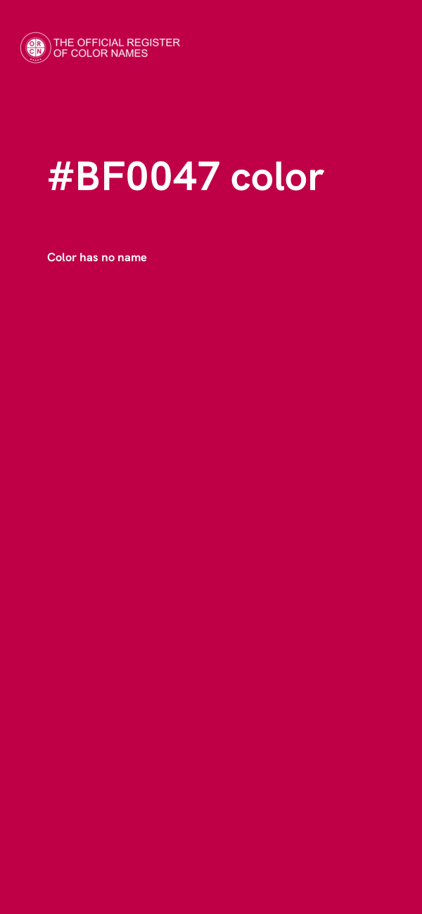 #BF0047 color image