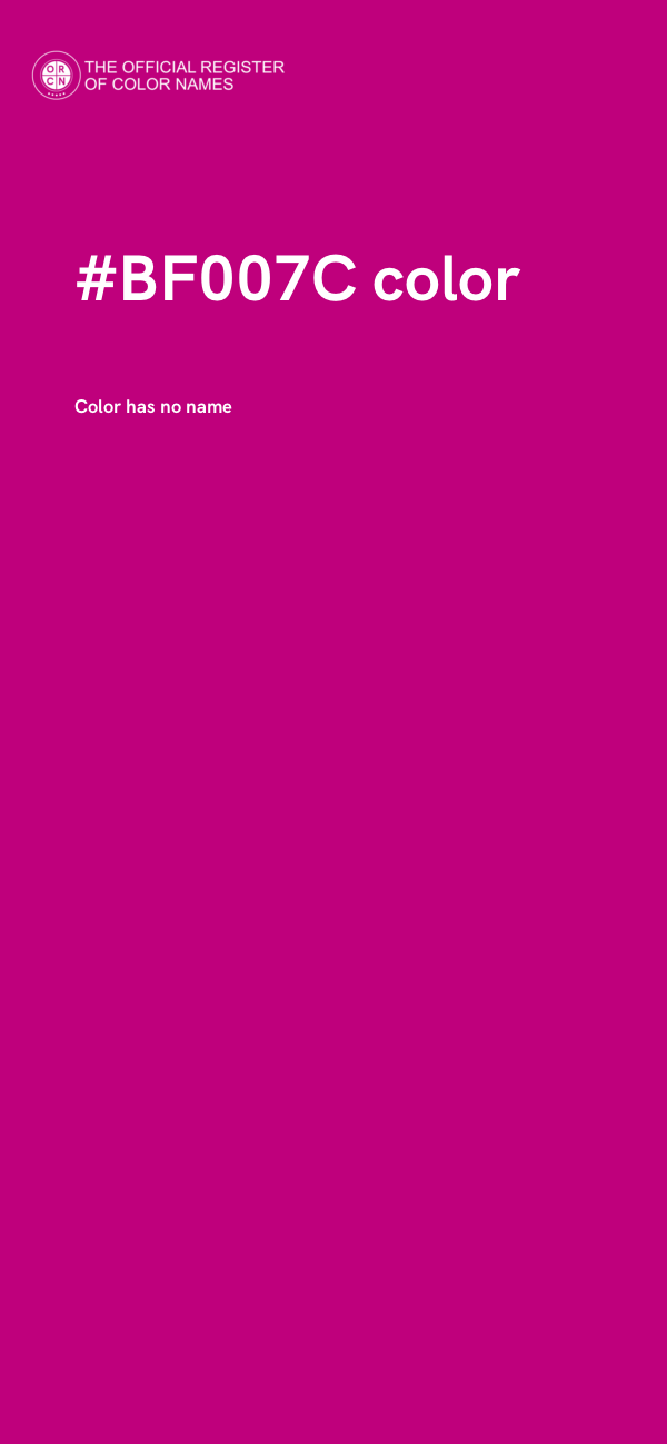 #BF007C color image