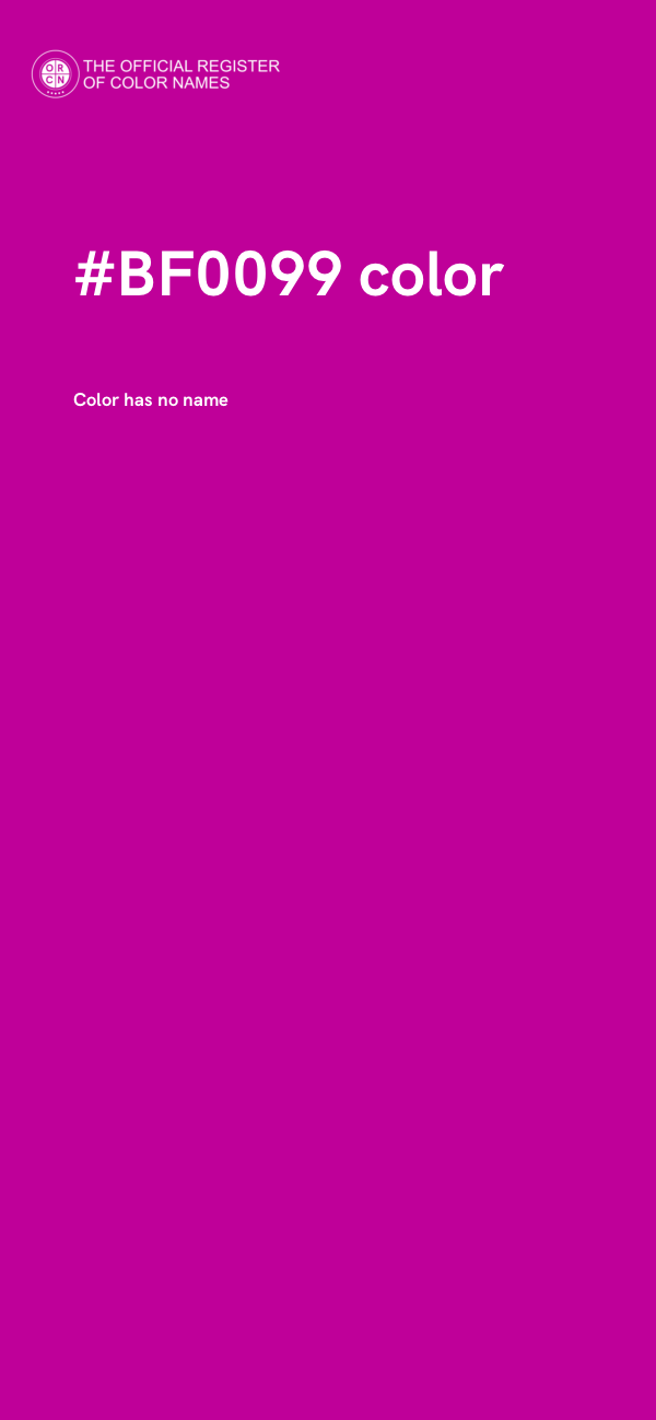 #BF0099 color image