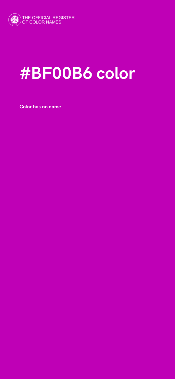 #BF00B6 color image