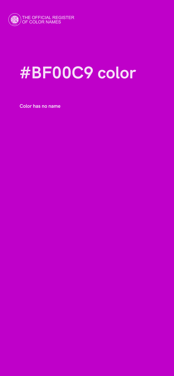 #BF00C9 color image