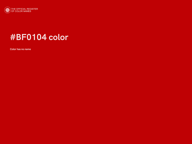 #BF0104 color image