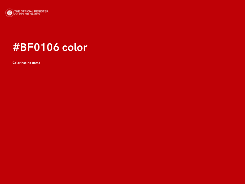 #BF0106 color image