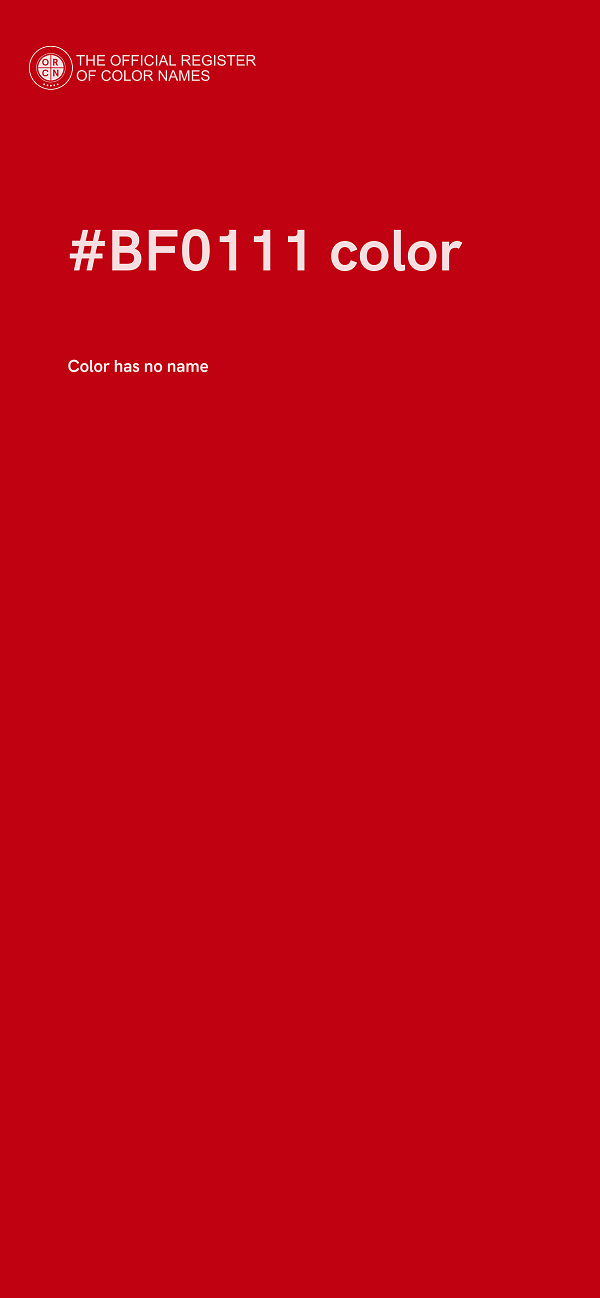 #BF0111 color image