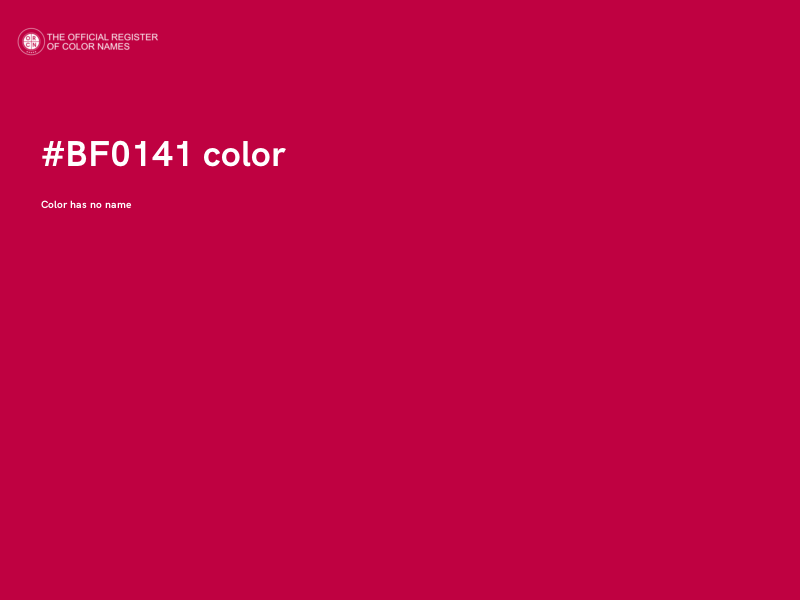 #BF0141 color image