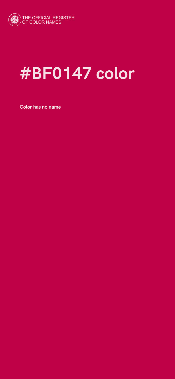 #BF0147 color image