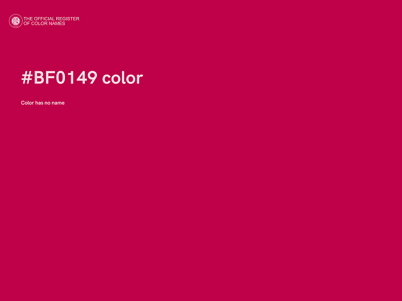 #BF0149 color image