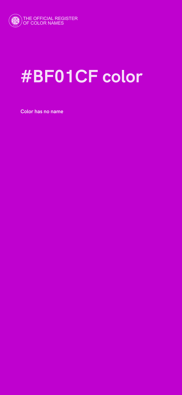 #BF01CF color image