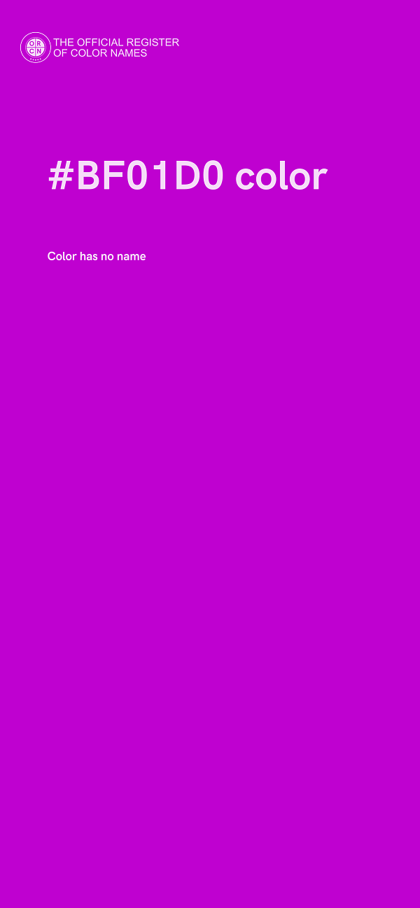 #BF01D0 color image