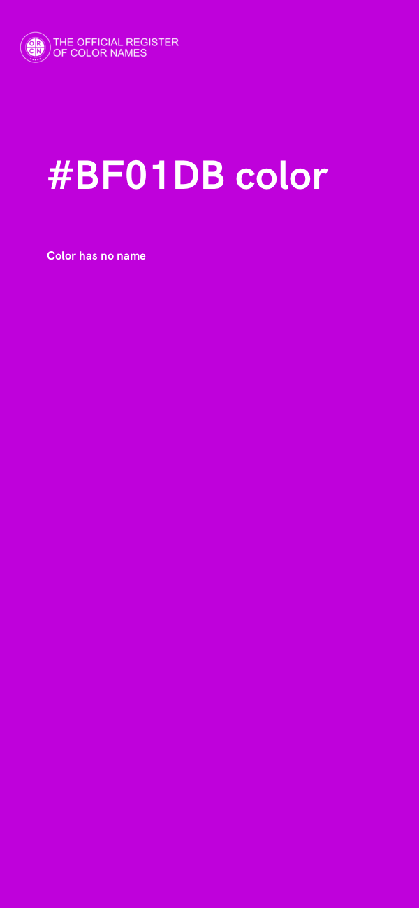 #BF01DB color image