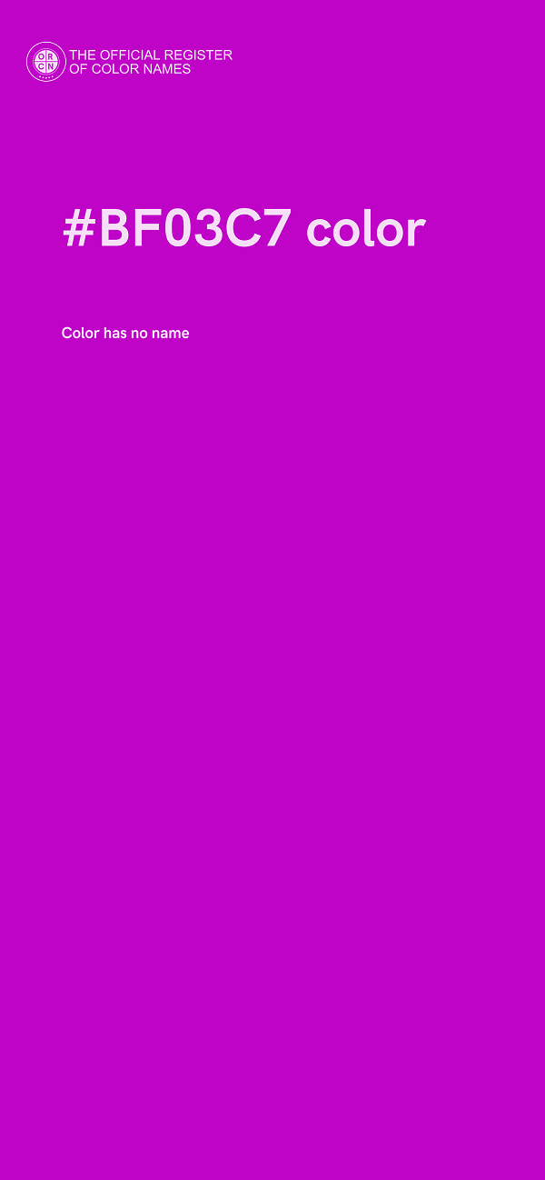 #BF03C7 color image