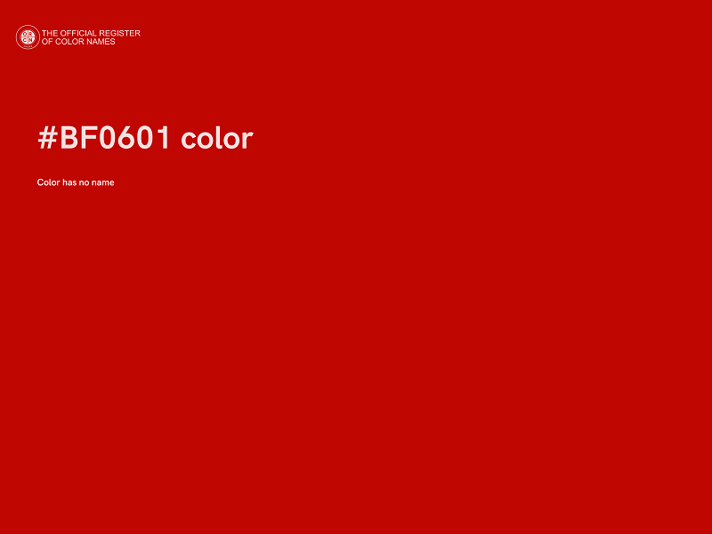 #BF0601 color image