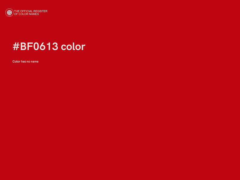 #BF0613 color image