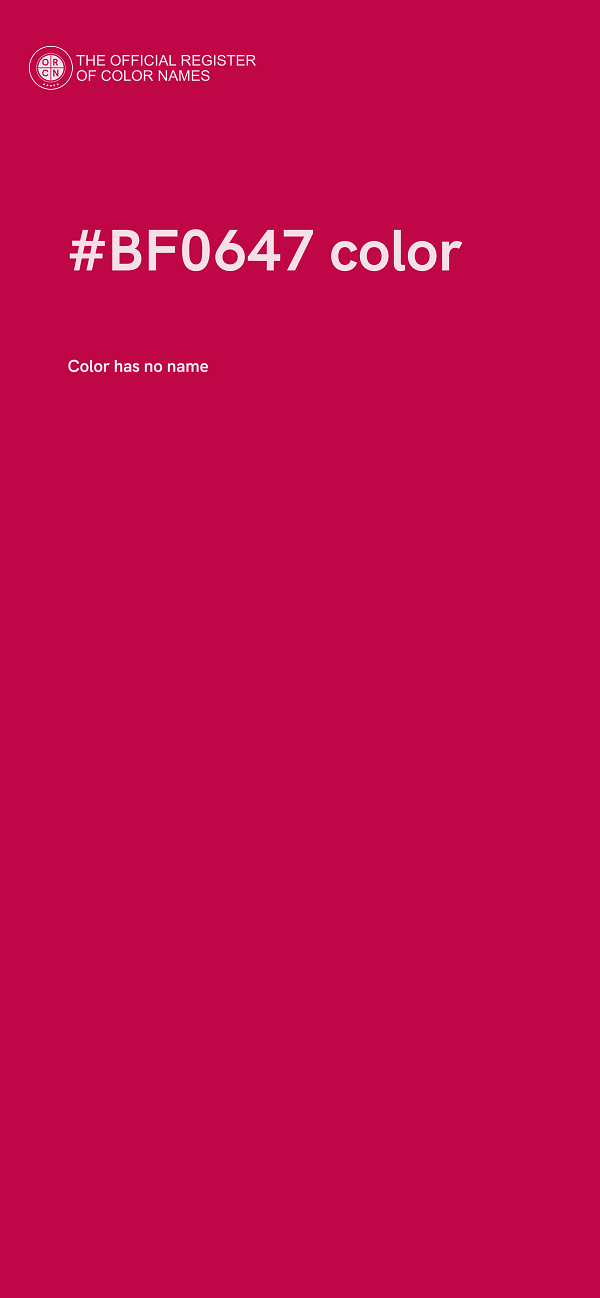 #BF0647 color image