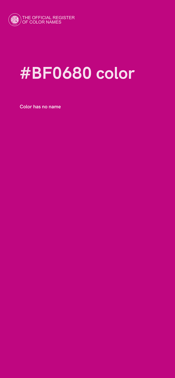 #BF0680 color image