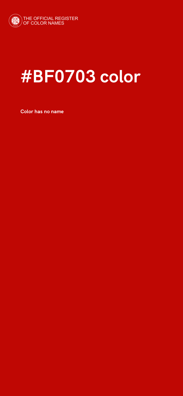 #BF0703 color image