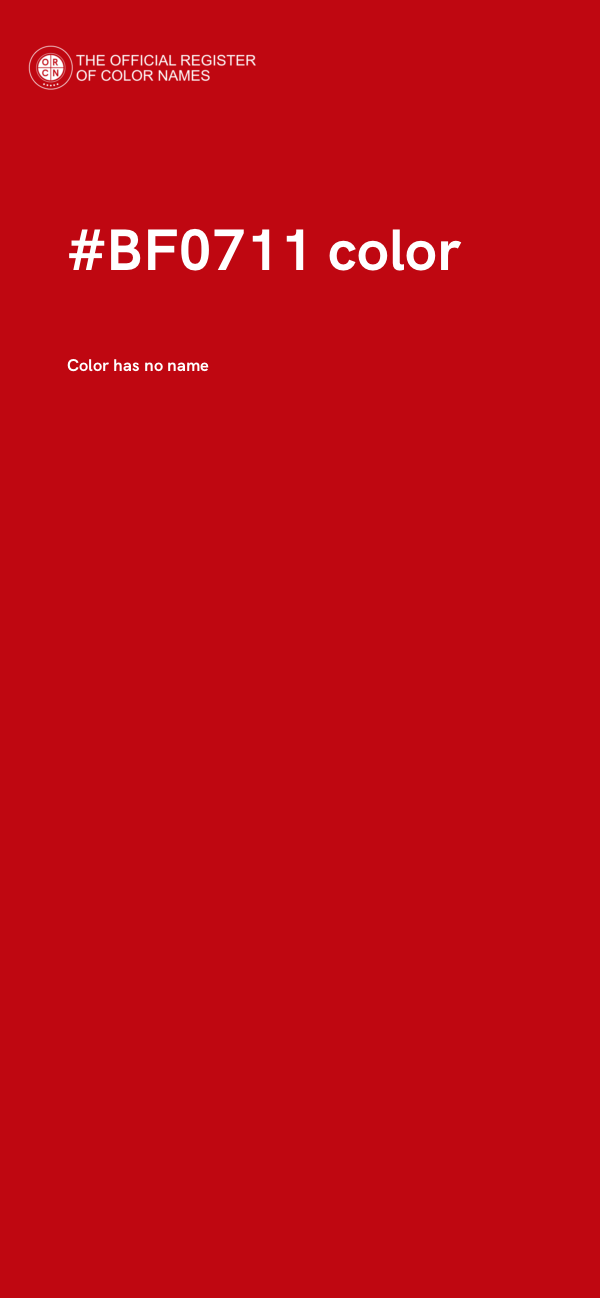 #BF0711 color image